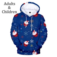 new christmas casual comfortable christmas children 3d hoodies kids 3d boy girl men women nice soft hooded pullovers streewear