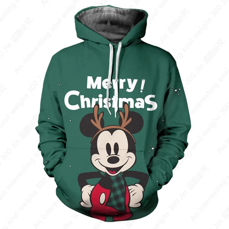 2022 New Disney Mickey and Miniature Collection Sweatshirts Men's Ladies Tops Printed Loose Casual Hoodie Kids Fashion Couple Sh