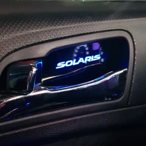 Светодиодная подсветка ручек дверей IGZEL LED Tuning для Hyundai Solaris 1, 4 шт., дополнительный свет в салоне автомобиля