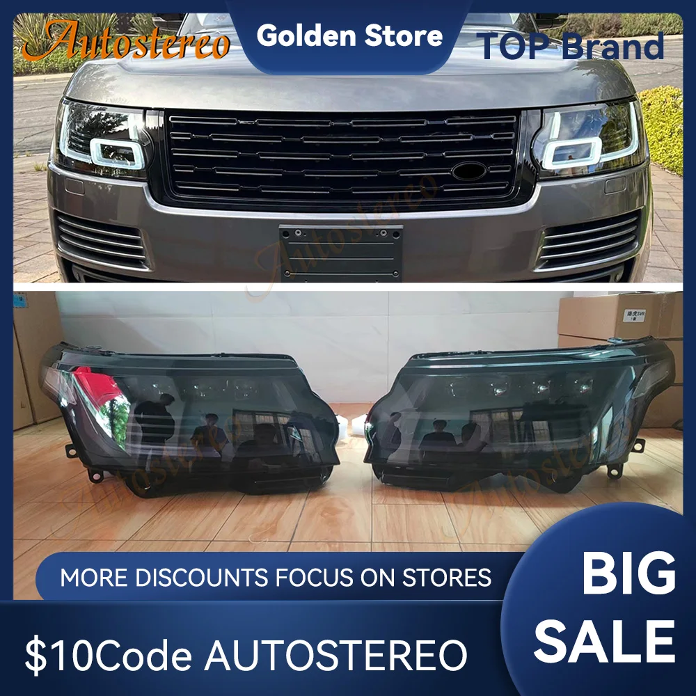 4-светодиодные лампы передние фары автомобиля для Range Rover Vogue L405 Sport L494 2013-2019 задние