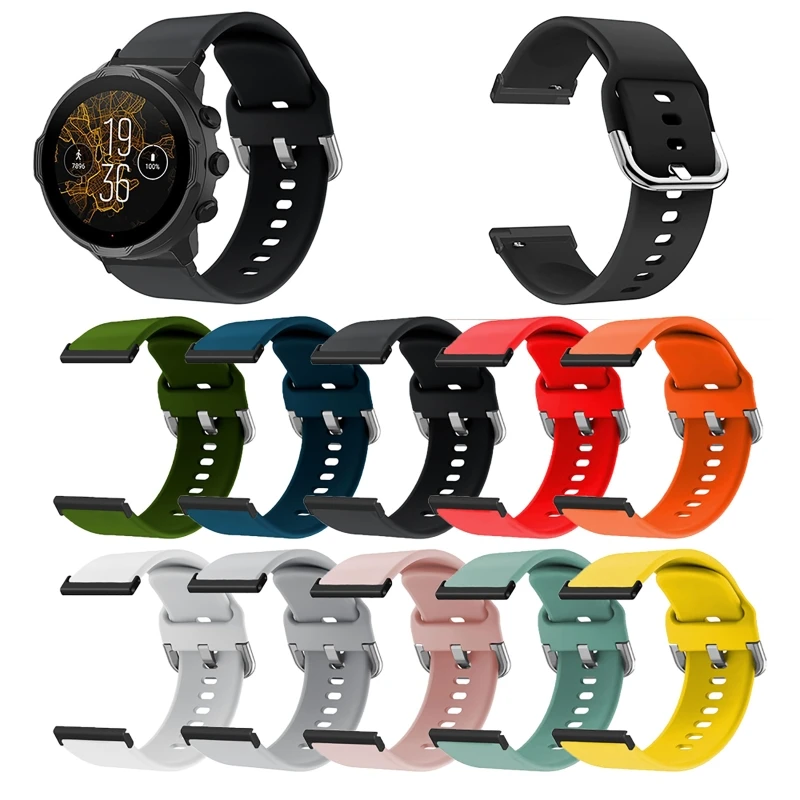 

Soft Silicone Band Strap Compatible with Suunto9/Suunto7/D5i Watch Bracelet Replace Wristband Sport Belt Waterproof Loop