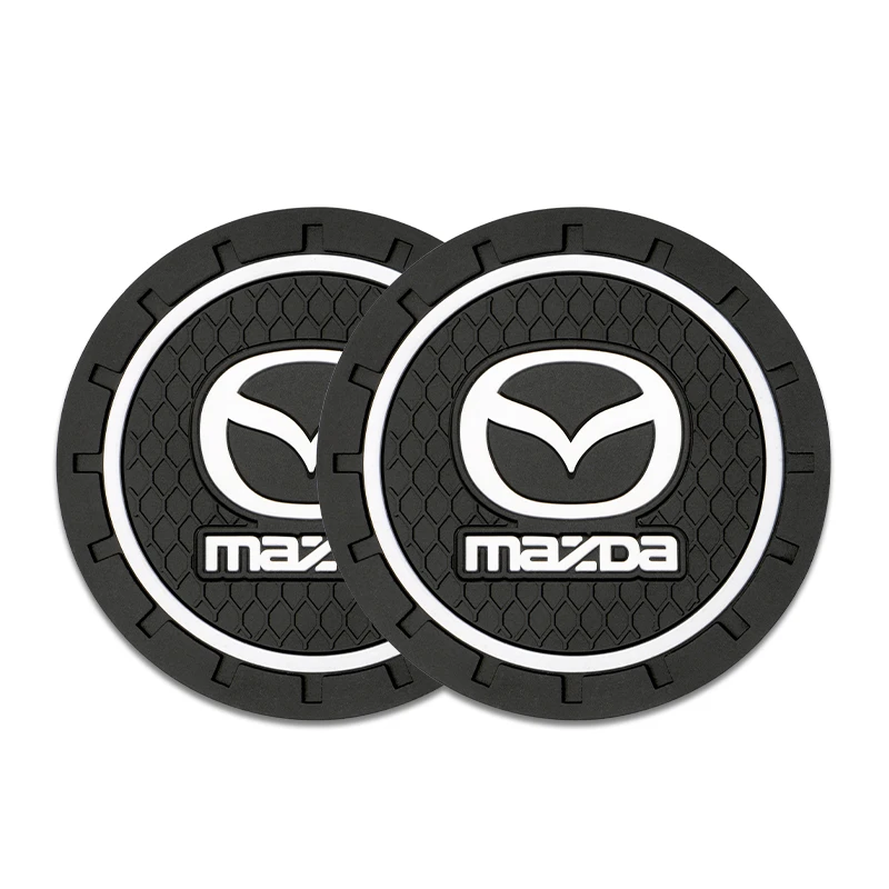 

2 шт. автомобильный нескользящий коврик для стакана с водой, аксессуары для Mazda 2 3 5 6 Axela Atenza Speed 6 CX3 CX4 CX5 CX7 CX8 CX9 MS Demio