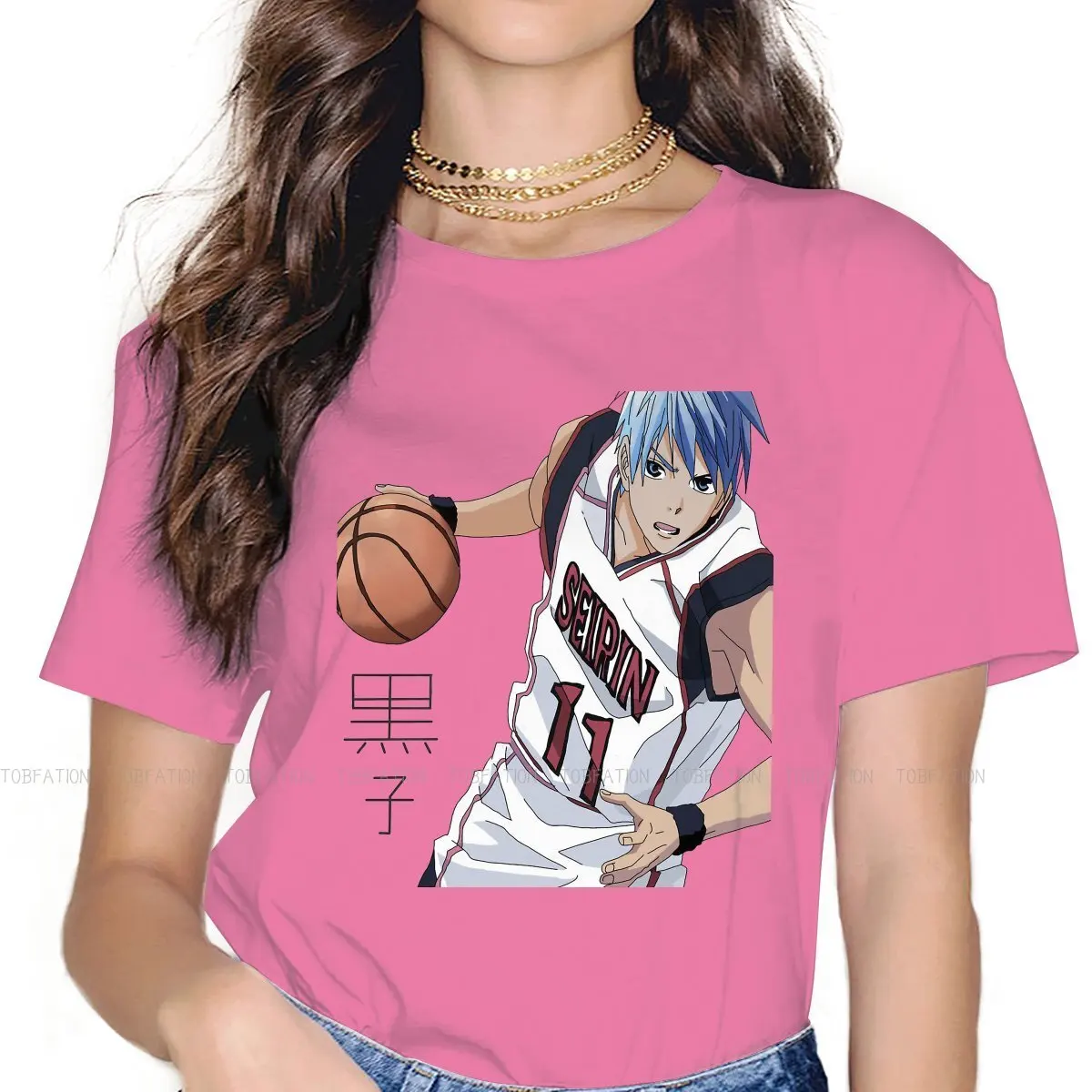 

Cool Hipster TShirts Kuroko‘s Basketball Kuroko Tetsuya Basket Sport Female Fabric Streetwear T Shirt Round Neck Oversized