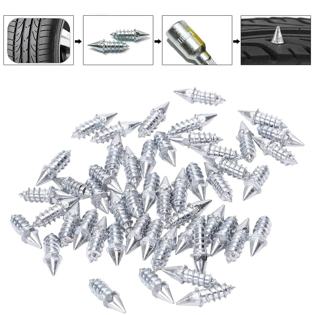50 шт. Заклепки для шин противоскользящие ледяные снежные шипы автомобиль
