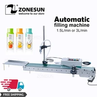 zonesun automatic electrical liquid filling machine bottle water filler digital pump for perfume drinking beverage juice olive