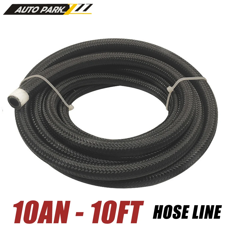 

AN10 10AN 3M Stainless Steel Braided Oil Fuel Line Hose End Fitting Kit 10FT