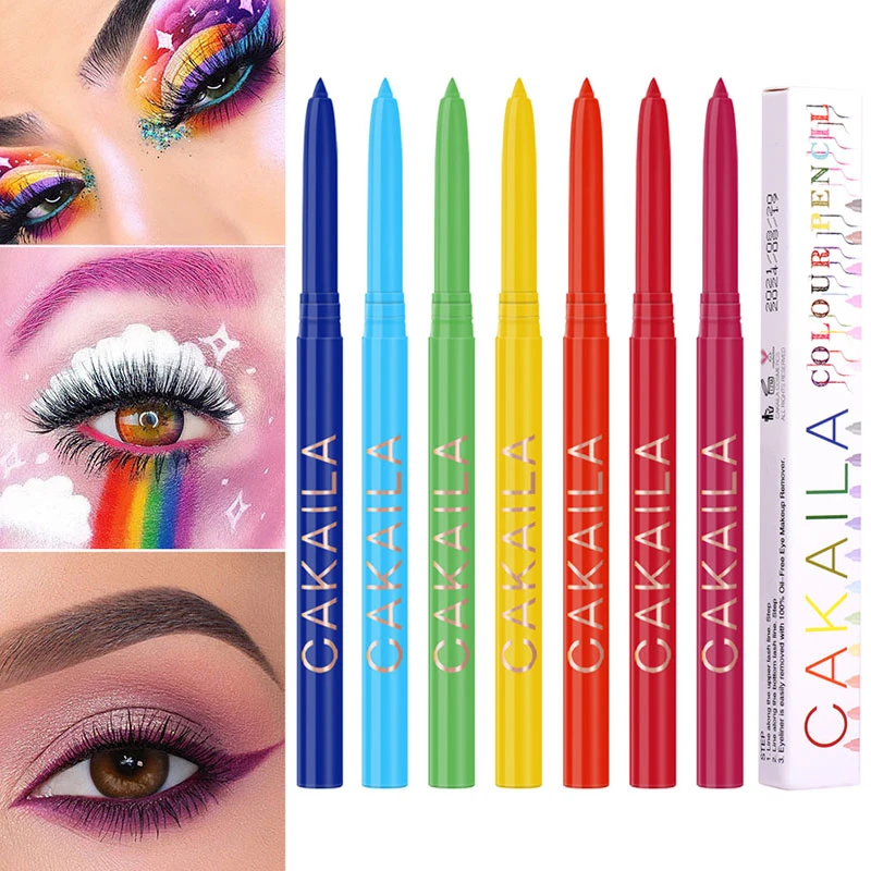 

18 Colors Single Eyeliner Gel Pen Makeup Waterproof Rainbow Eye Liner Pen Not Easy To Smudge Eyeliner Cosmetics
