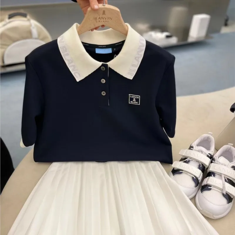 Women's Golf Polo T Shirts Lightweight Moisture Wicking Short Sleeve Shirt Quick Dry 3-Button