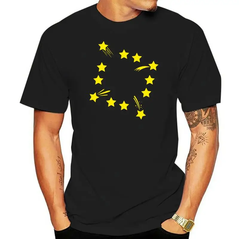 

Уличная одежда, футболка для мужчин с Евросоюзом ЕС и выходом из ЕС, 2022, обычная креативная футболка, Юмористические Топы в стиле хип-хоп из 100% хлопка