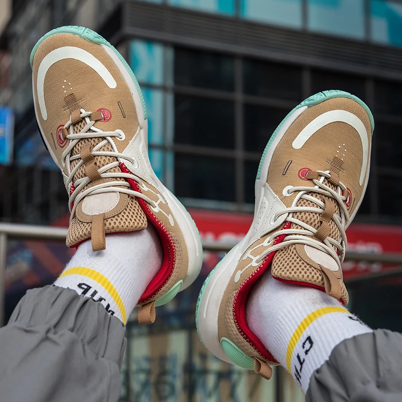 High Quality Comfortable Breathable Basketball Shoes 2023 Spring New Mens Sports Fashion Anti-slip Rubber Outsole Shoes 36-45