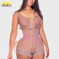 full body shaper for women coverage high compression faja garment with bras waist trainer shapewear tummy slimming lingerie