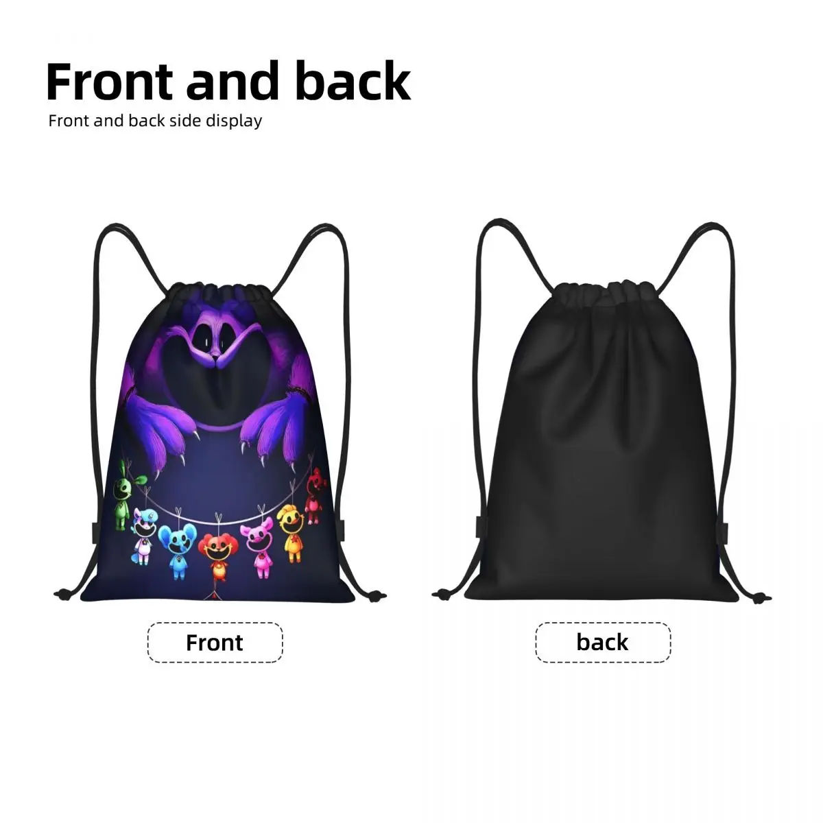 Спортивный рюкзак на шнурке с рисунком улыбающегося животного