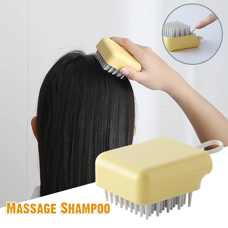 

Scalp Massage Hairbrush Soft Comb Teeth Palm Brush for Girls Kids Pets All Hair Wet & Dry Use DCS