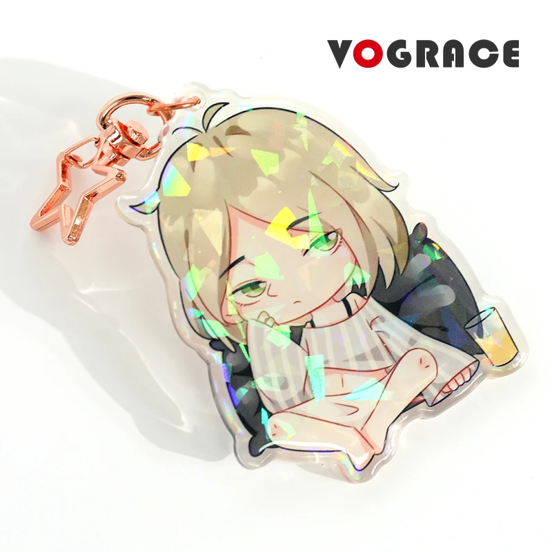 

Make Your Own No Minimum Personalized Anime Glitter Epoxy Clear Custom Vograce Acrylic Hologram Keychain Printed As A Gift