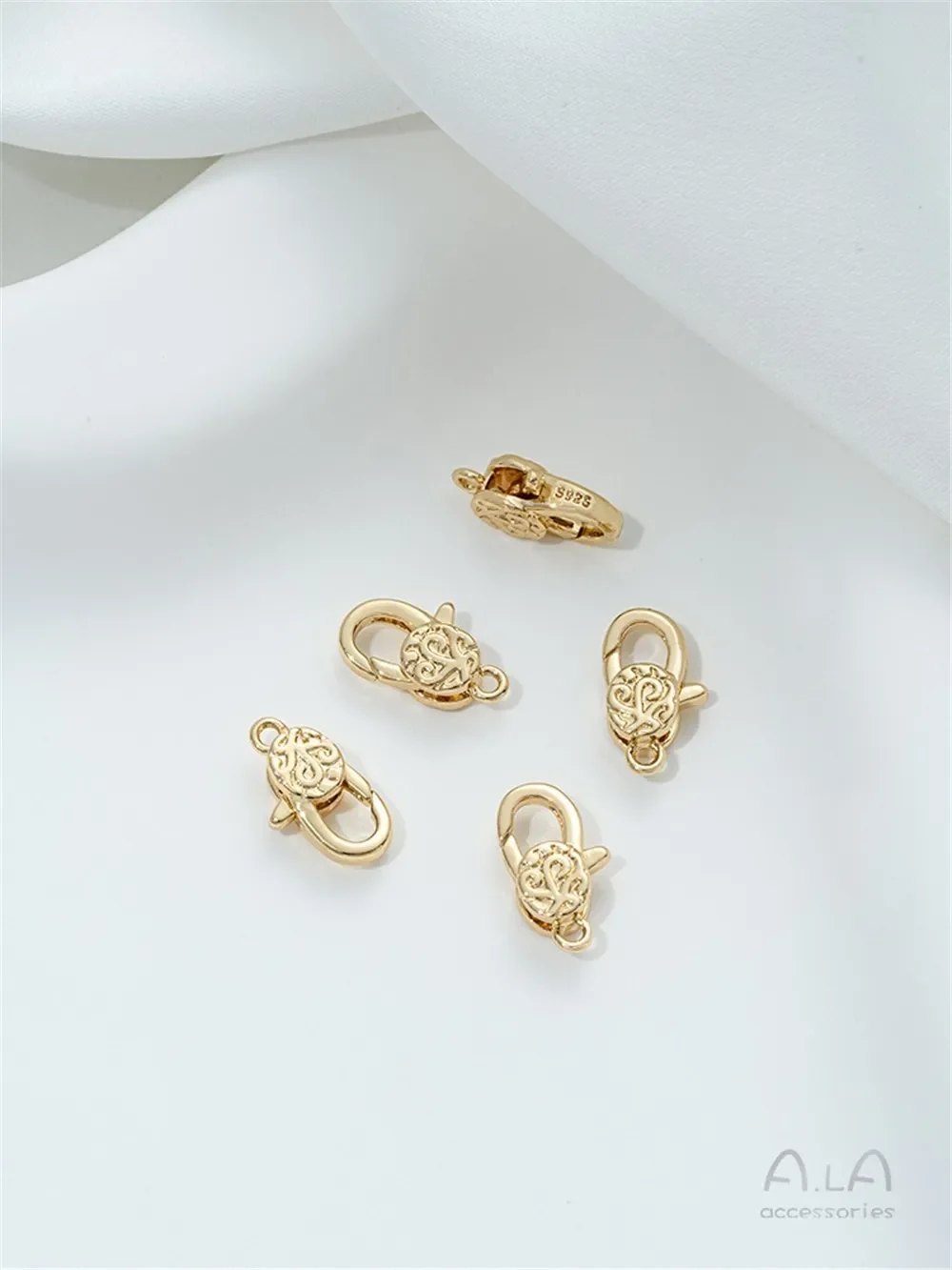 14-каратное золото циркониевая пряжка-лобстер аксессуары весенняя пряжка в форме