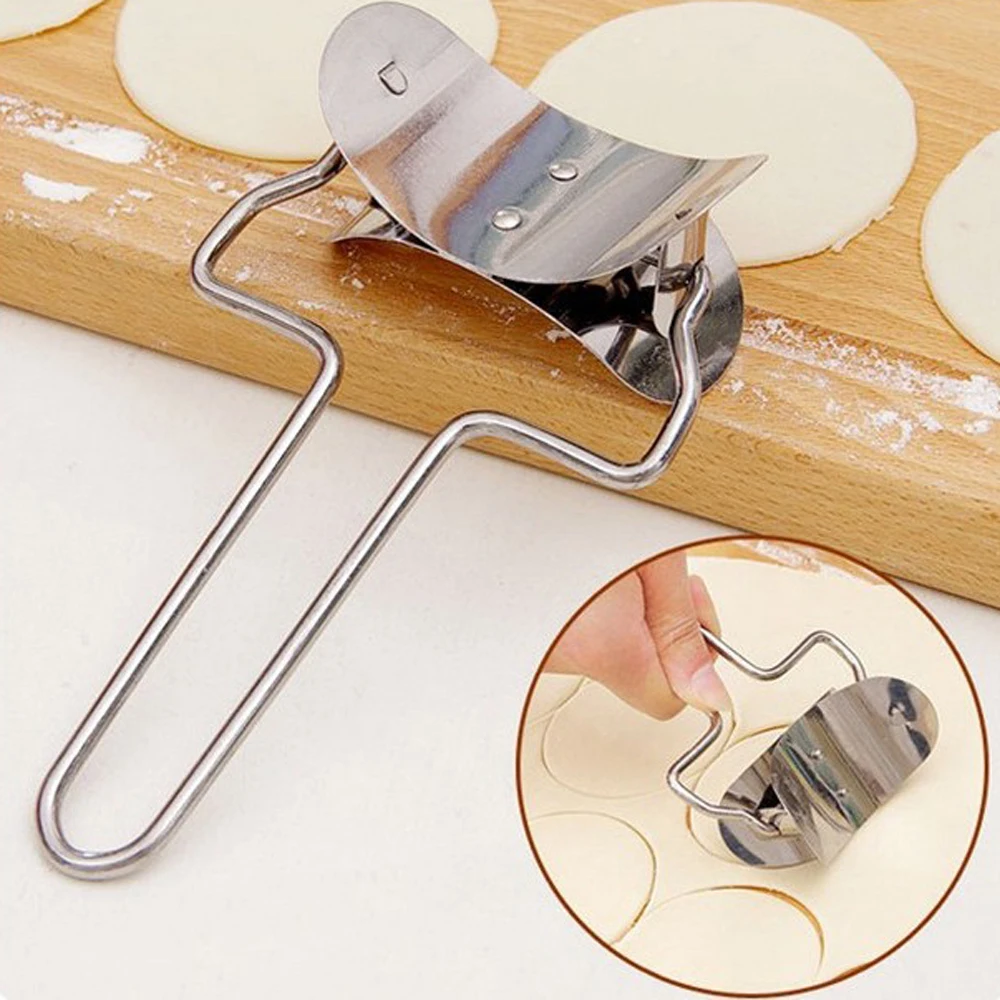 

Stainless Steel Dumplings Mold Round Rolling Cutting Blade Dough Circle Cutter DIY Ravioli Maker Device Dumpling Wrapper