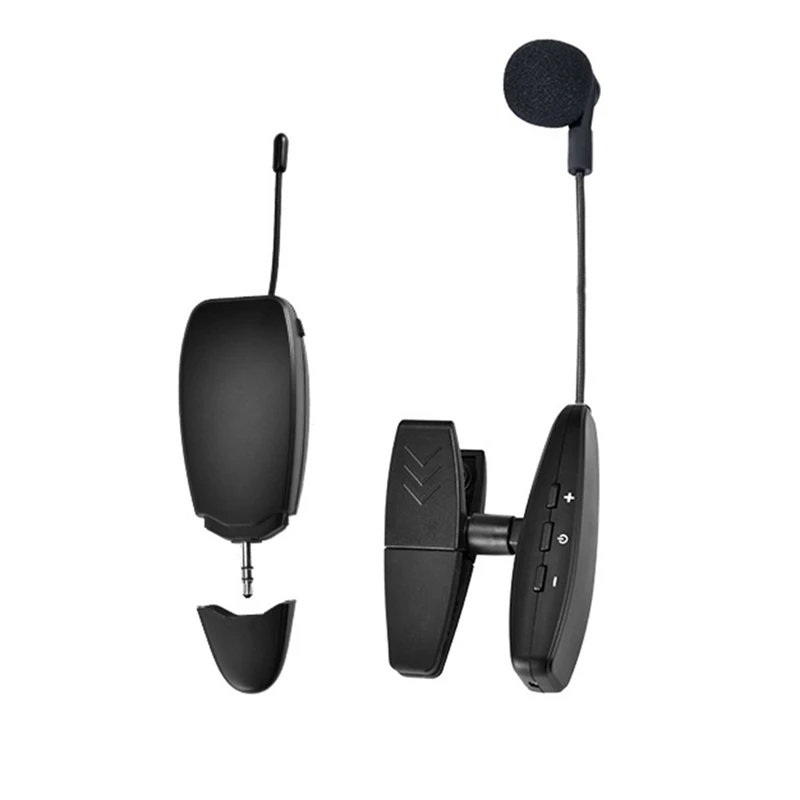 

UHF Saxophone Wireless Microphone System Clip on Musical Instruments for Saxophone Trumpet Sax Horn Tuba Clarinet Pipe