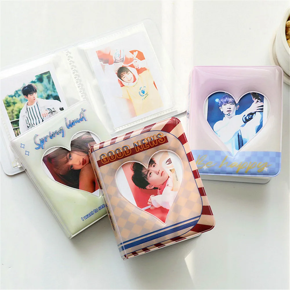 Фотоальбом 3-дюймовый Полароид фотоальбом с 36 карманами цветочным сердцем