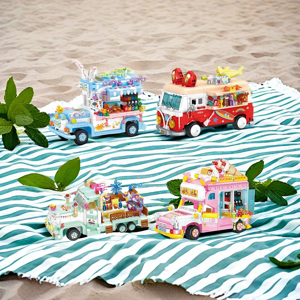 Корзина для еды Street view маленькая корзина обеда детский сборный конструктор