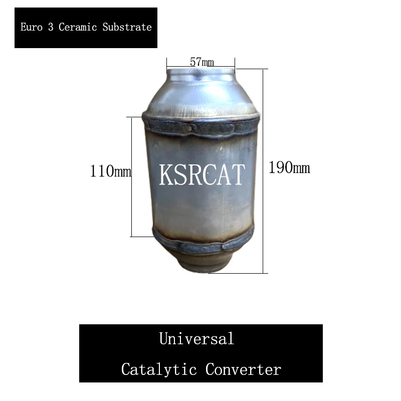 

Впускной отверстие 5,7 мм керамический катализатор универсальный каталитический преобразователь выхлопная система евро 3 Honeyconmb 100*100 мм катализатор