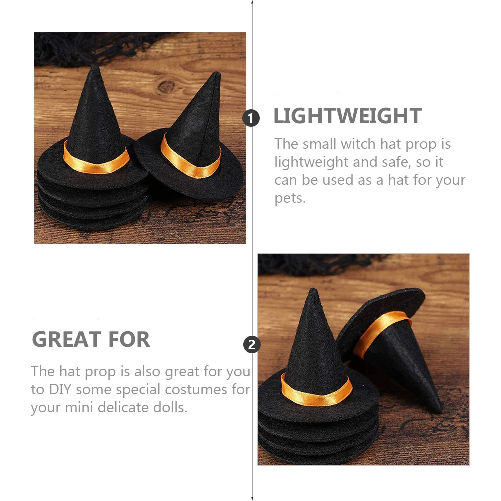 8 шт. мини-шляпа ведьмы многофункциональная милая очаровательная поделка на