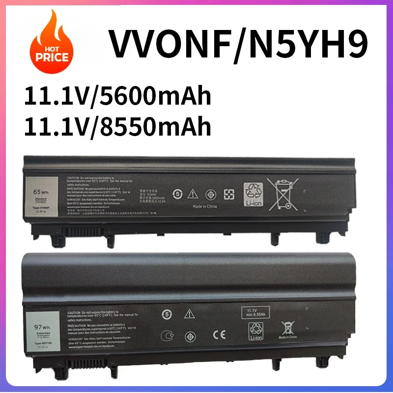6-элементный аккумулятор для ноутбука VV0NF DELL Latitude E5440 E5540 серии VJXMC N5YH9 0K8HC 7W6K0 FT6D9 11 1