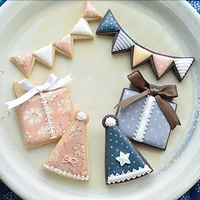 star moon baby cookie press stamp happy birthday cake decoration tool acrylic cartoon biscuit mold fondant pastry cookie cutter