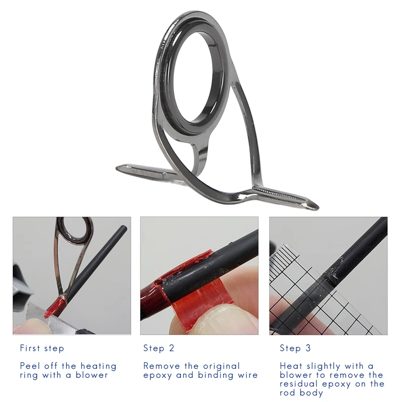 7 шт./компл. направляющие для удочки наконечник рыбы диаметр 5-18 мм комплект