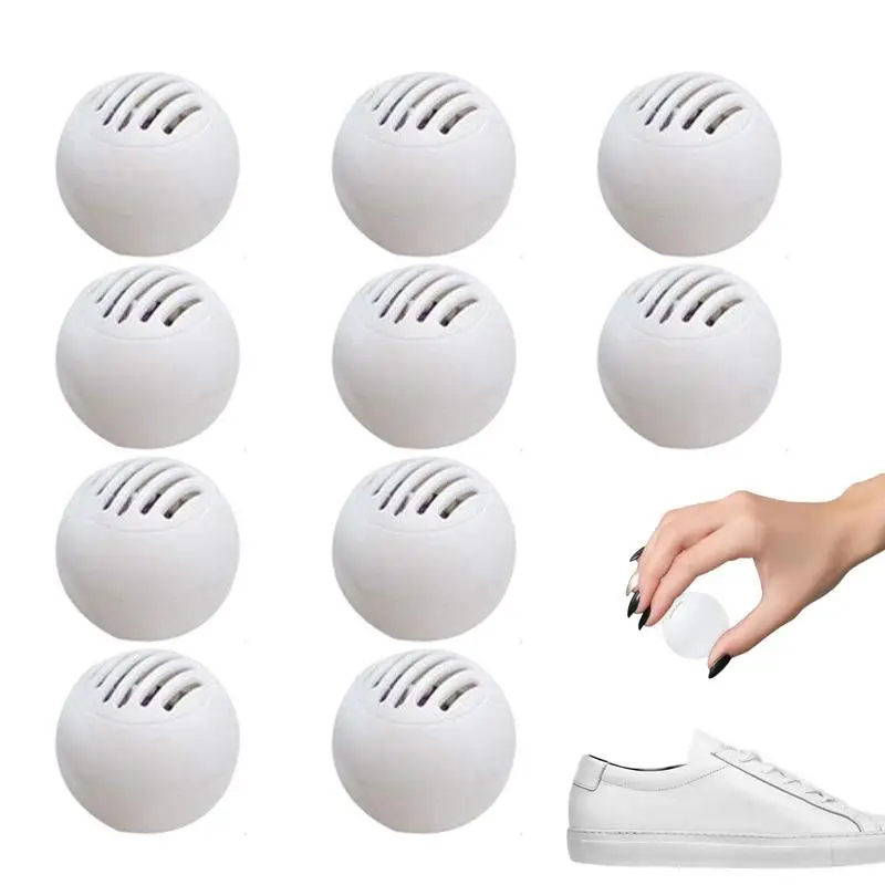 

10PCS Odor Eliminator Ball For Sneakers Leather Shoes Cabinet Odor Removal Deodorant Clothing Wardrobe Antiseptic And Milde