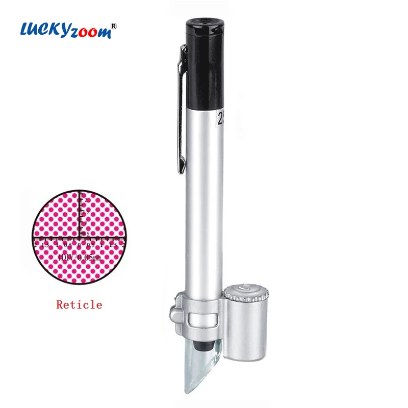 Ручка Весы 50X увеличительное стекло с светодиодный светильник регулируемый