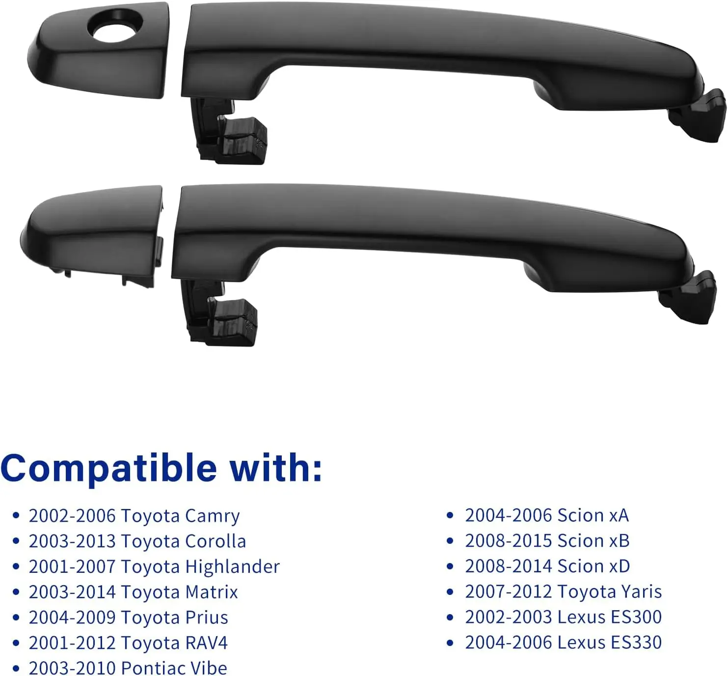 Фото Наружная дверная ручка для Toyota Camry 02-06, Corolla Matrix 03-13, RAV4 01-12, Prius 04-09, Vibe 03-10 – Замена 81309 92894 №4