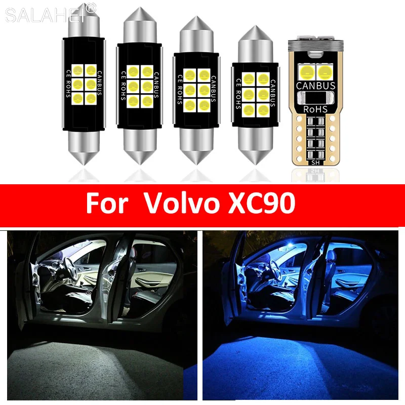 

20Pcs No Error White Canbus Car LED Light Bulbs For 2002-2011 Volvo XC90 Map Dome Trunk License Plate light Interior Accessories