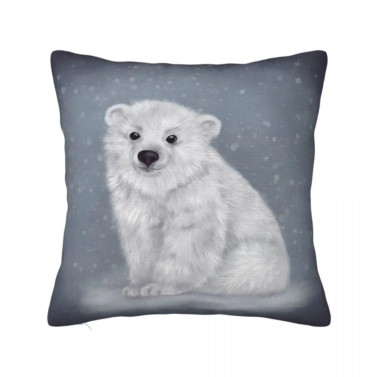 

Animal Polar Bear Cub Pillowcase Soft Polyester Cushion Cover Decor Pillow Case Cover Home Wholesale 40X40cm