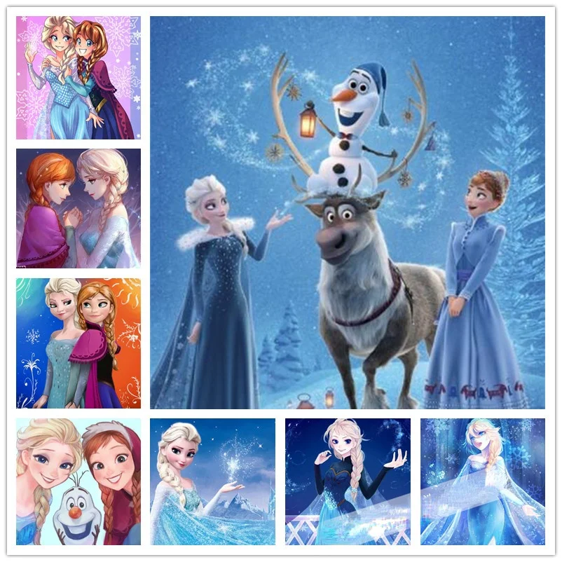 

Алмазная вышивка «Холодное сердце Эльзы»