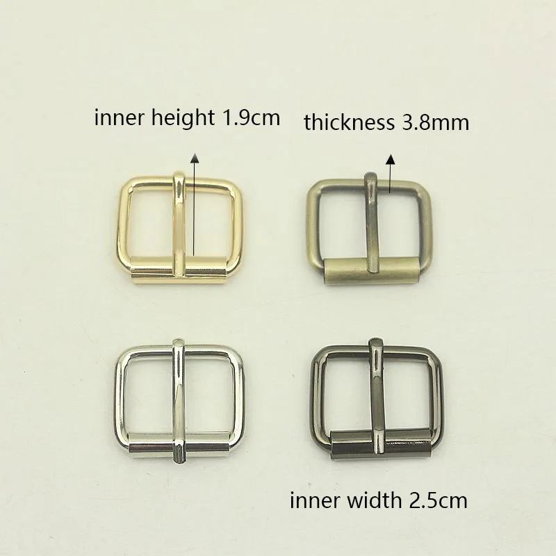 

10pcs 25mm Alloy Pin Buckle Belts Head 3.8mm Thickness Top Metal Single Needle Roller Belt Adjust Buckles DIY Hardware Accessory