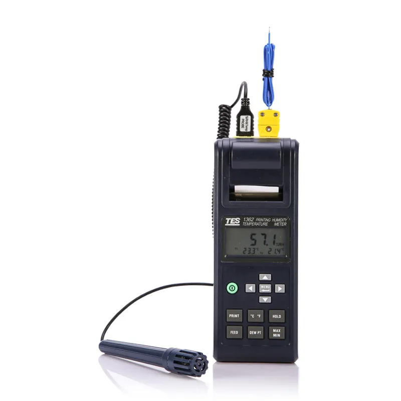 

TES-1362 Periodically Print Out From Pre-Set Time Interval Printing Humidity Temperature Meter Thermometer Hygrometer