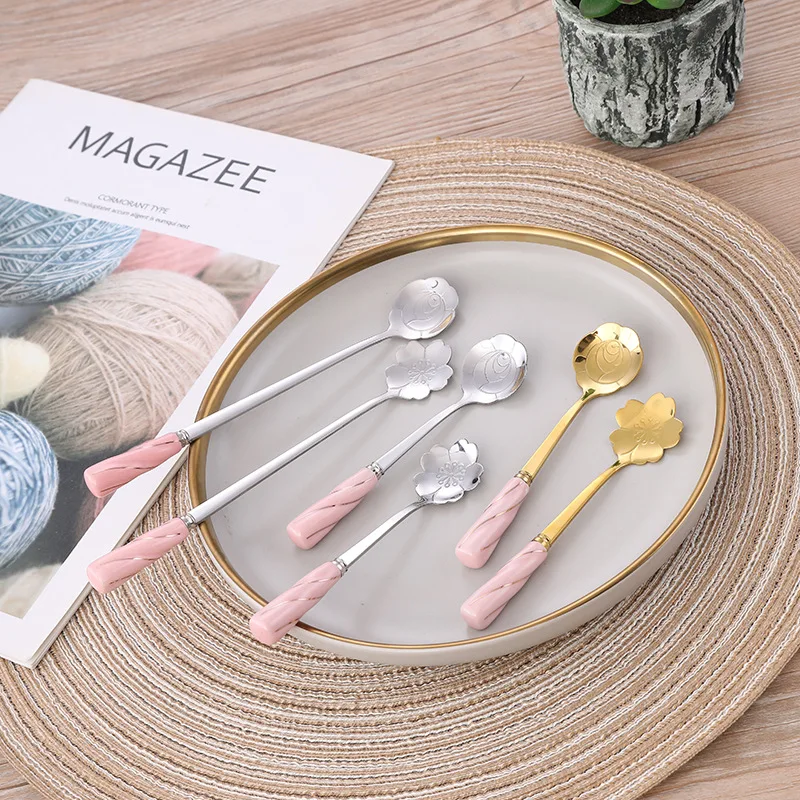 

1 шт., ложка для кофе из нержавеющей стали