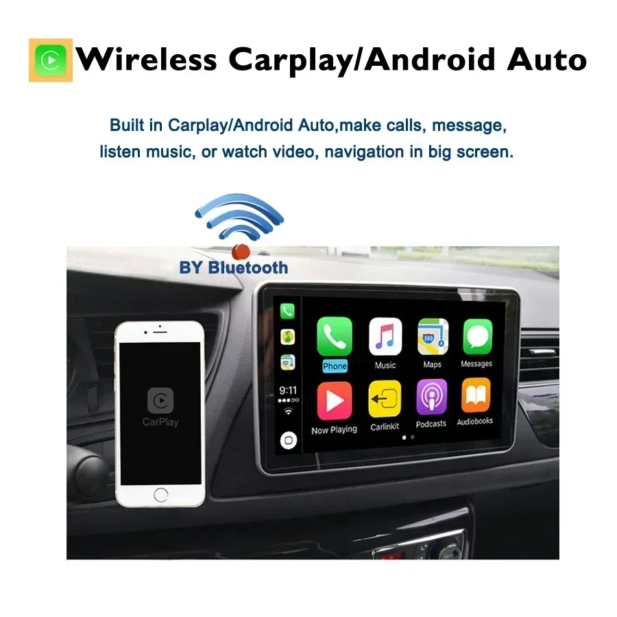 Фото Автомагнитола 360 4G LTE 12G+256G с Carplay и Android 14.0, IPS-экран, GPS, Wi-Fi, Bluetooth, RDS-радио для Seat Ibiza 2009-2012 №3