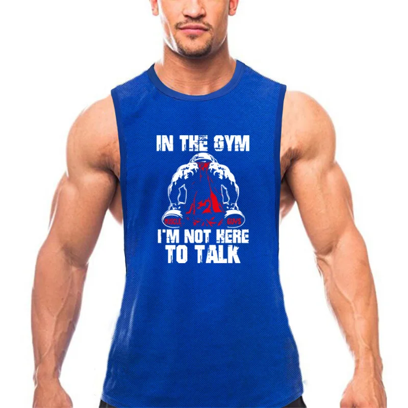 

New Fashion Fitness Vest Men Mesh Gym Clothing Muscle Tank Tops Bodybuilding Sleeveless Shirt Workout Stringer Tanktop