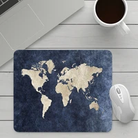 world map small size mouse pad pattern desk mat 22x18cm square pad anime game accessories rug suitable office deak fifine yeston