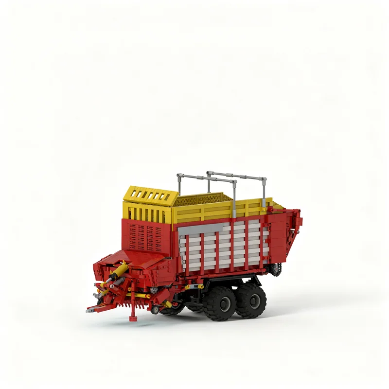 Фото 2288 деталей MOC Pottinger Faro: Техническая модель транспортного вагона для заготовки силоса, конструктор, 3D-модель, рождественский подарок №3