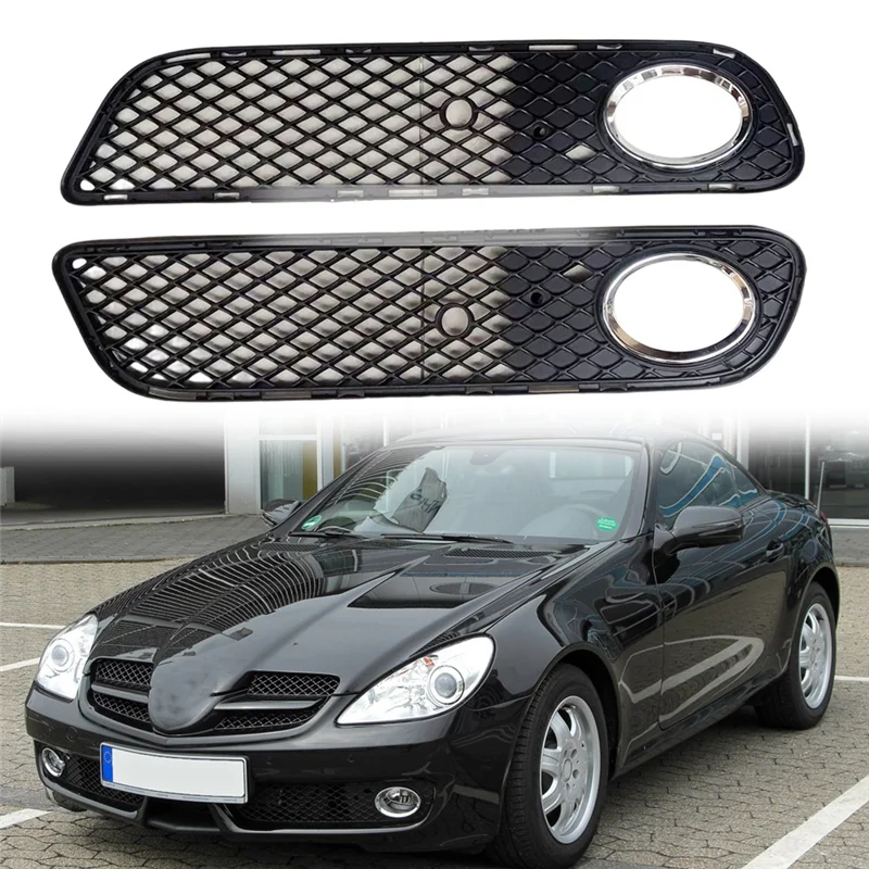 1 пара противотуманная решетка для переднего бампера Benz SLK W171 R171 2009-2011