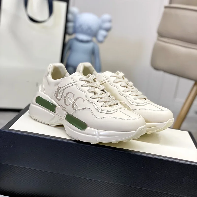 

Hot Ltalian Luxury Designer Unisex Sneakers Men Logo Pattern Shoes High quality Brand Women Platform Running Sports Casual Shoe