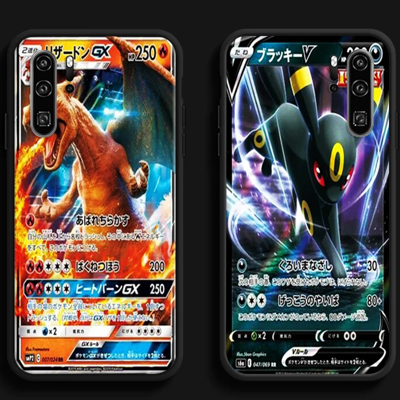 

Pokémon Flash Card Phone Cases For Huawei Honor Y6 Y7 2019 Y9 2018 Y9 Prime 2019 Y9 2019 Y9A Carcasa Soft TPU Coque
