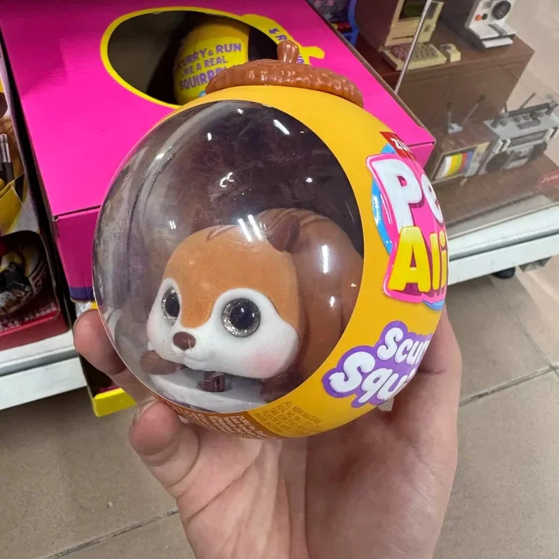 Фото Электронная интерактивная игрушка Zuru Pets Alive Scurry'N Squirrel: мягкая плюшевая игрушка-зверюшка с активацией от прикосновения, с пушистым хвостом, подарок на день рождения или праздник №5