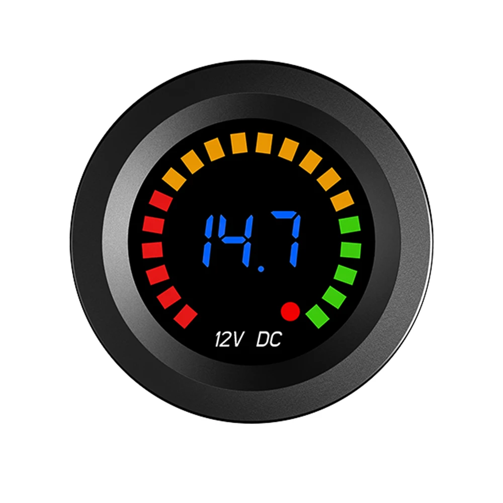 

Waterproof Voltmeter Voltage meter 12V Universal 6~24V Accessory Black