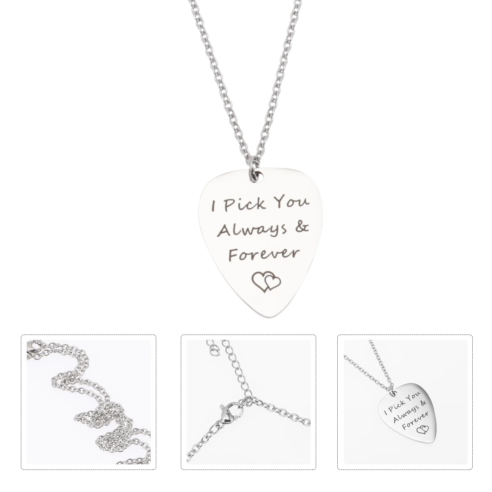 

Necklace with Guitar Pick Pendant Bass Pick Necklace Guitar Pick Necklace Guitar Pick Pendant Necklace for Decoration