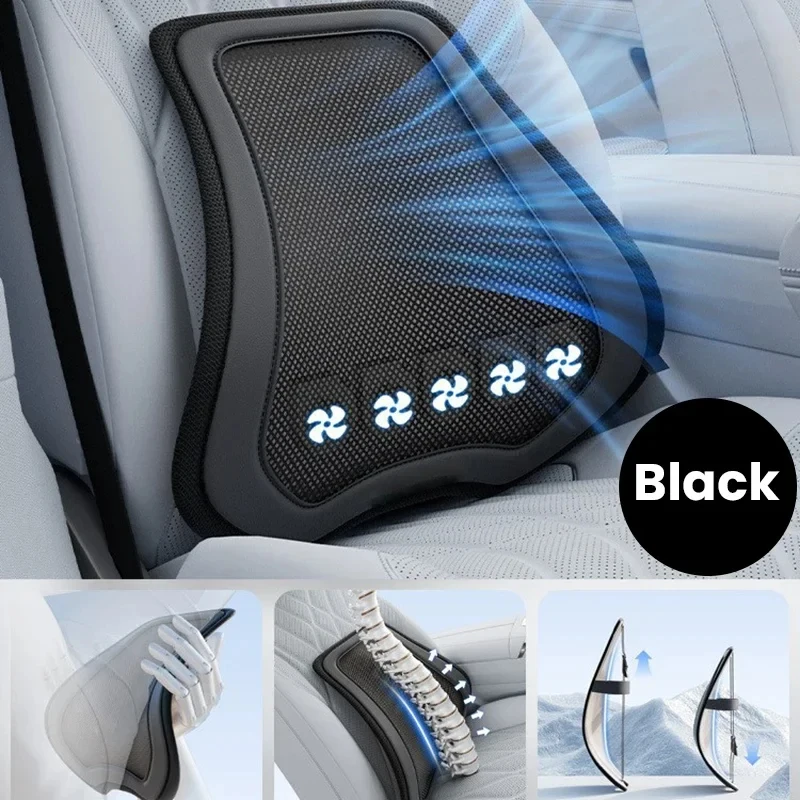 Подушка-опора для поясницы Yutong C535 с охлаждением и USB-вентилятором, 3 скорости, вентилируемая сетка, эргономичная поддержка для спины и талии (art.: 3920dbb52d9d1) - 3920dbb52d9d1