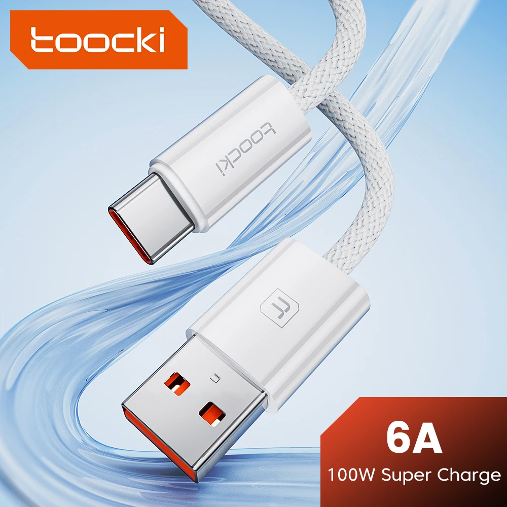Toocki 6A USB C-кабель 66 Вт Кабель для быстрой зарядки типа C для ...