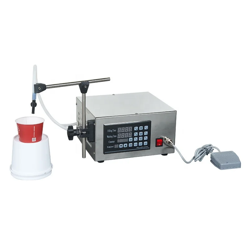 

30-1700ml Perfume Water Juice Oil Electric Digital Control Peristaltic Pump Liquid Filling Machine